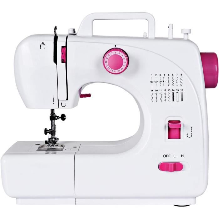 Mini Machine à Coudre électrique 12 Points - Avec Table D'extension Et Kit D'accessoires - Parfaite Pour Débutants Et Enfants