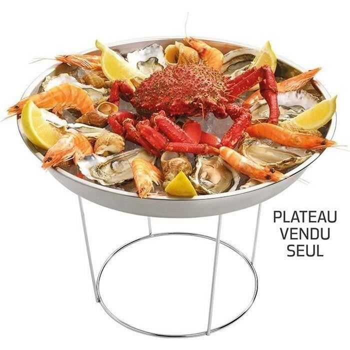 Plateau fruits de mer en inox - D : 36 cm