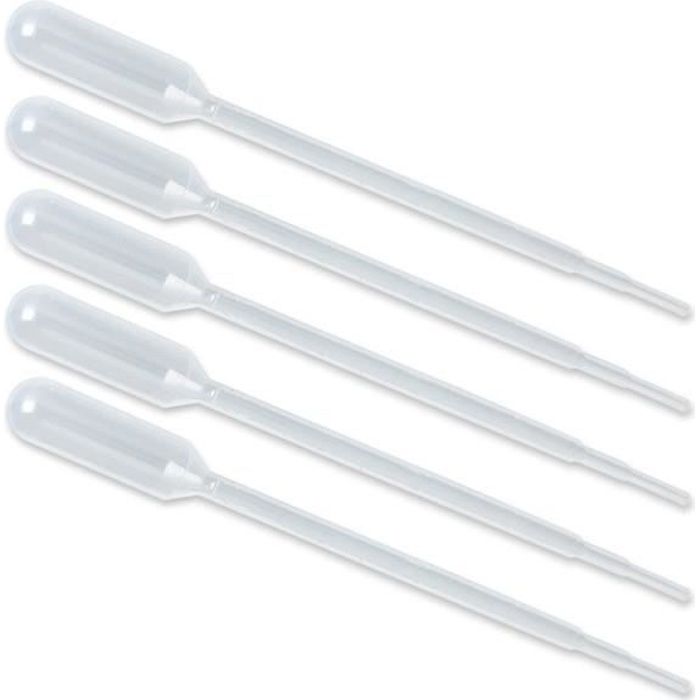UKCOCO Lot de 500 pipettes de transfert en plastique jetables graduées 0,2 ml 