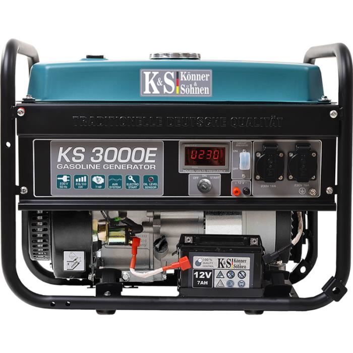 Konner & Sohnen Groupe électrogène essence déma élec 3000W KS