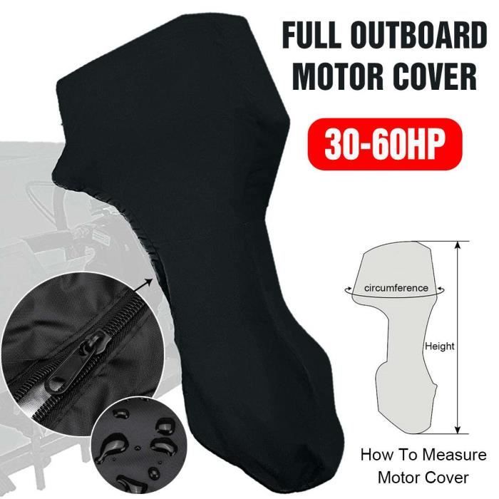 Housse Moteur Hors-Bord Étanche - Tissu Oxford 420D (Taille M)