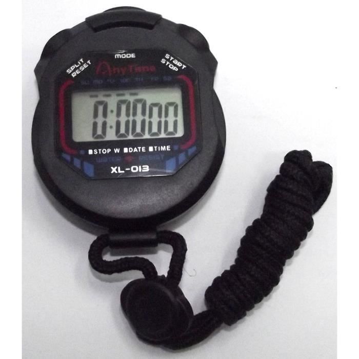 Chronographe Num rique LCD Classique Chronom tre sportif Minuterie