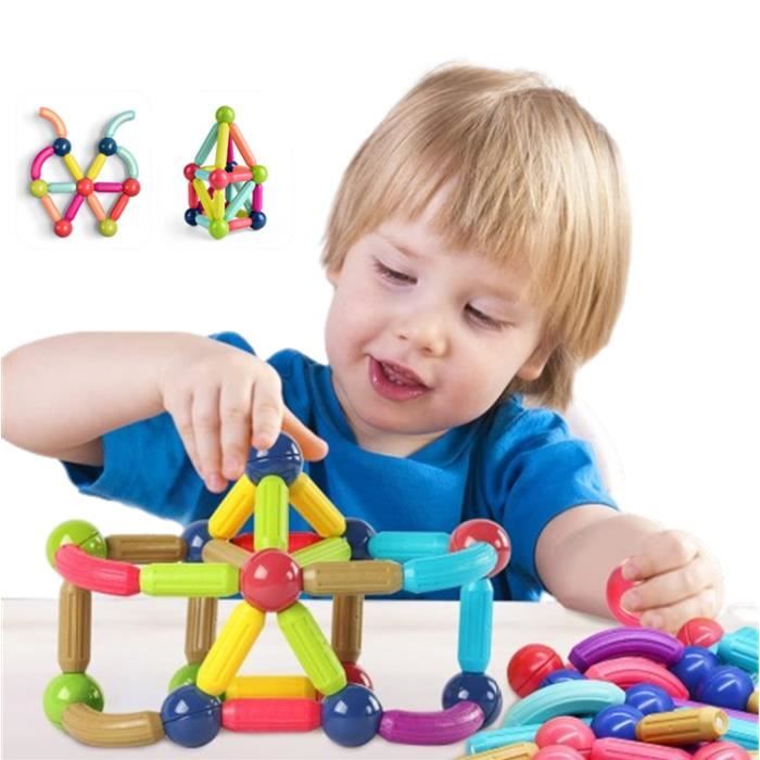 Jokooan Jeux de Construction Magnétiques 206 Pcs, Ensemble de Bâtons Magnétiques Jouet Aimanté Enfant STEM Jouets Éducatifs Cadeau pour Les Enfants Jokooan Jeux de Construction Magnétiques 206 Pcs, Ensemble de Bâtons Magnétiques Jouet Aimanté Enfant STEM Jouets Éducatifs Cadeau pour Les Enfants