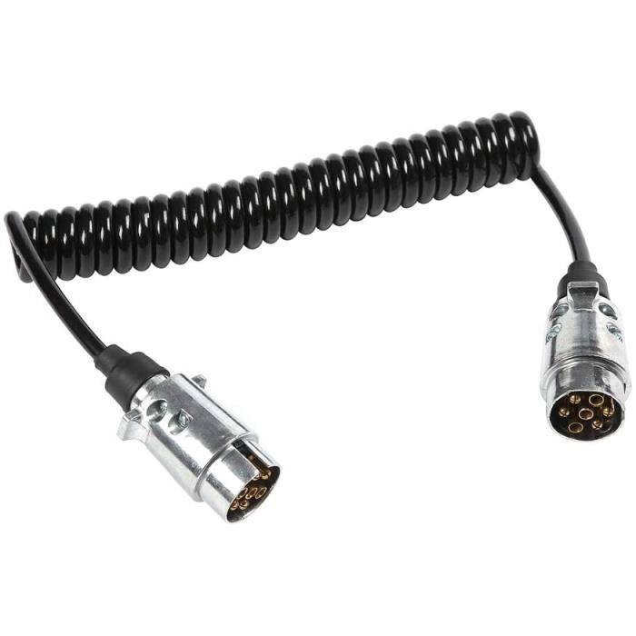 Câble spiralé - 2 broches - 12V : : Auto et Moto