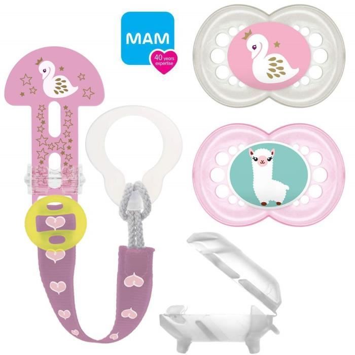 Mam Original Silicone Sucette 16 Lot De 2 Avec Clip Mam It Fashion Cover Attache Sucette Tetine Protection Longueur Reglab Cdiscount Puericulture Eveil Bebe