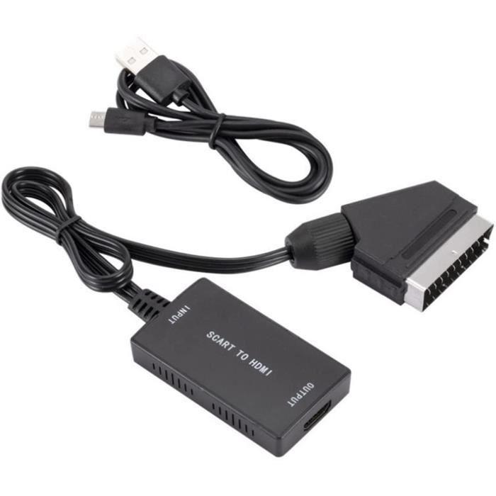 hjul At afsløre Quagmire Convertisseur Péritel vers HDMI, Adaptateur Péritel HDMI avec câble Péritel  et HDMI, Entrée Péritel Sortie HDMI, Convertisseur A302 - Cdiscount TV Son  Photo