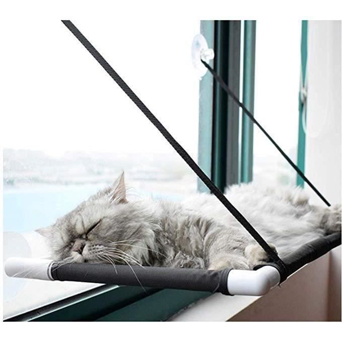 60x31cm Hamac Pour Chat Hamac Suspendu Pour Chat Hamac De Fenetre Pour Chat Panier Lit Coussin Canape Lavable Pour Chat Noir Cdiscount