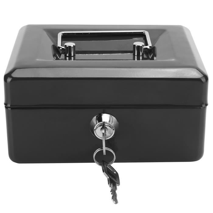 EBTOOLS Coffre-fort 6in Mini coffre-fort portable de sécurité verrouillable  coffre-fort avec serrure à clé pour le bureau à - Cdiscount Bricolage