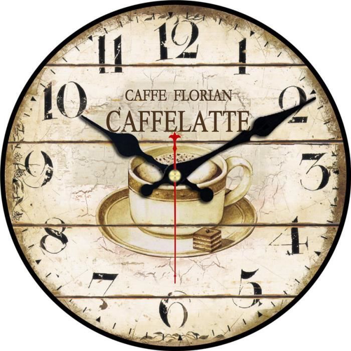 Horloge Murale Ronde 15 Cm Silencieuse - Support Escamotable, Ventouse, Crochet, Pour Salle De Bain, Salon, Bureau