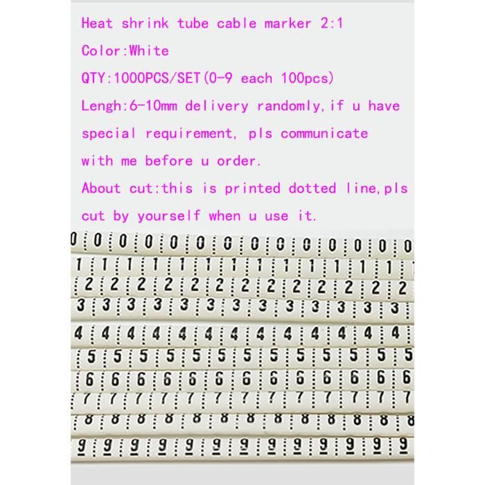 Tube Thermorétractable Sans Colle Diamèter 3,2mm 2:1 Blanc