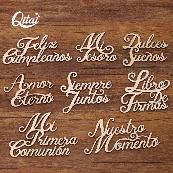 Décor Mural En Bois Lettres Découpées "Home Sweet Home" - Panneau Autoportant Ou à Accrocher, Style Rustique