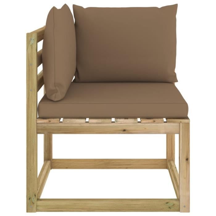 Model629243 Sofa de jardin Canapé d'angle & Salon de jardin Canapé Salon ou Chambre & avec