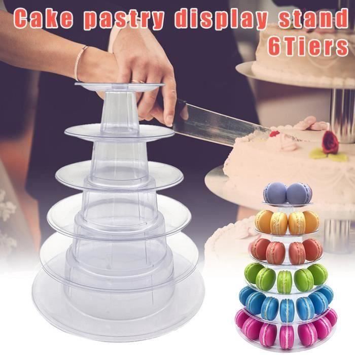 6 Niveaux Tour Gateau Stand Support Macaron Presentoir Pour Les Fournitures De Fete D Anniversaire De Mariage Lia9131 Cdiscount Maison