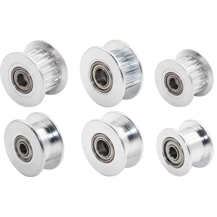 GT2 20 Dents 16 Dents 20 Dents Alésage 5mm/8mm Poulie De Distribution En Aluminium Adaptée For GT2-6mm Courroie De Distribution Ouverte For Imprimante 3D (Size : 16TB5W6