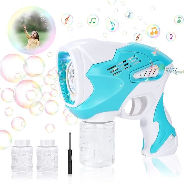 Fasiaou Machine à Bulles Automatique à 12 Trous avec Lumières, Jouet Moussant Portatif pour Enfants, Souffleur de Bulles Rechargeable à Pile 100 ml, Gris Fasiaou Machine à Bulles Automatique à 12 Trous avec Lumières, Jouet Moussant Portatif pour Enfants, Souffleur de Bulles Rechargeable à Pile 100 ml, Gris