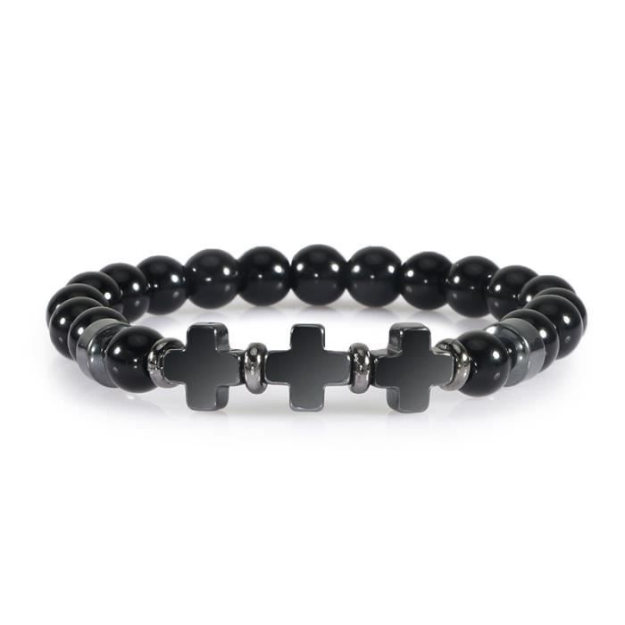 Bracelet œil De Tigre Et Hématite - Pierre Naturelle, Sur Mesure, Homme/femme/enfant