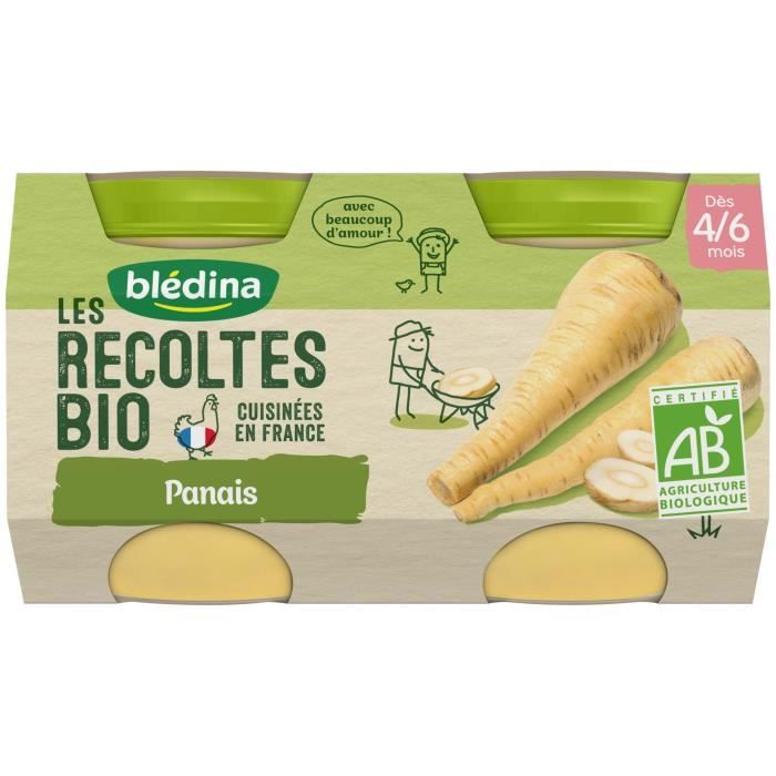 Bledina Les Recoltes Bio Petits Pots Pour Bebe Bio Des 4 6 Mois Panais 2x130g Achat Vente Legumes Cuisines Bledina Les Recoltes Bio Petits Pots Pour Bebe Bio Des 4 6 Mois