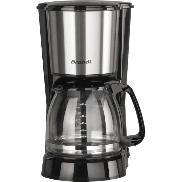 282 Cafetière filtre 15 tasses 800 watts maintien au chaud CAF815X noire/inox