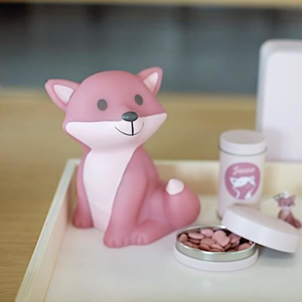 Cesar Veilleuse Led Renard H17cm Rose Atelier Pierre Cdiscount Puericulture Eveil Bebe