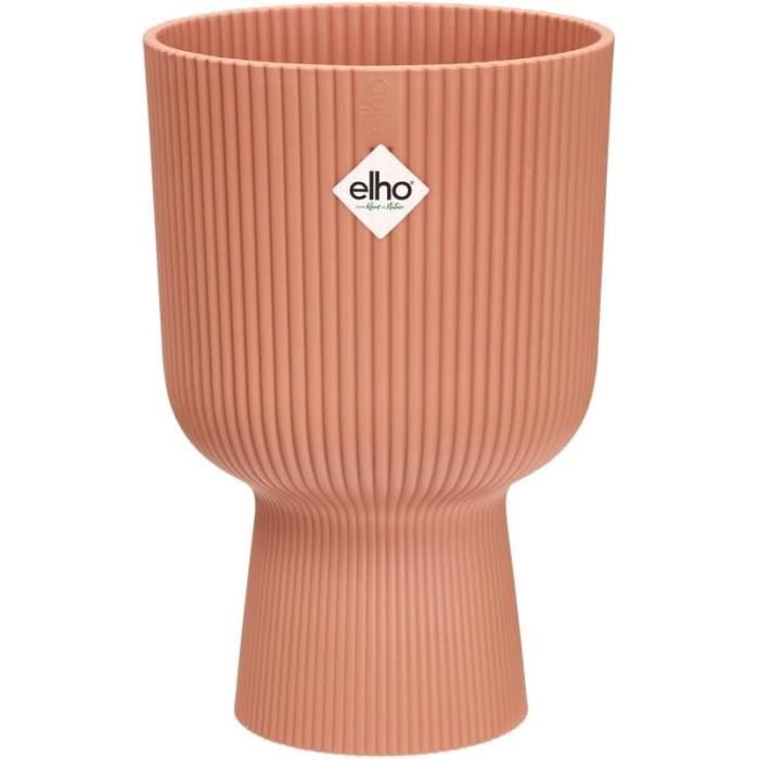 Pot De Fleurs Elho Vibes Fold Coupe 14 - Intérieur Recyclable Ø13.9xH21cm | Design Moderne Bleu