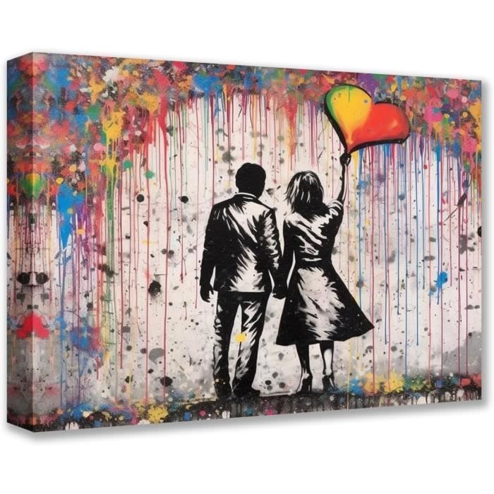 Toile murale Banksy Petit garçon et Fille