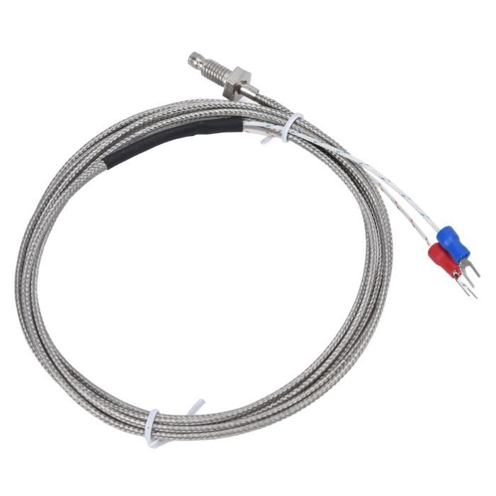 Thermocouple Type K Filetage M6 - Sonde Température 4m - Haute Précision - Pour Industrie, Instruments