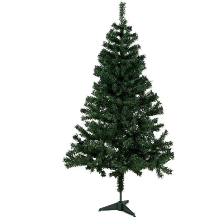 Sapin de Noël Canadien 475 Branches H 180 cm Vert Cdiscount Maison