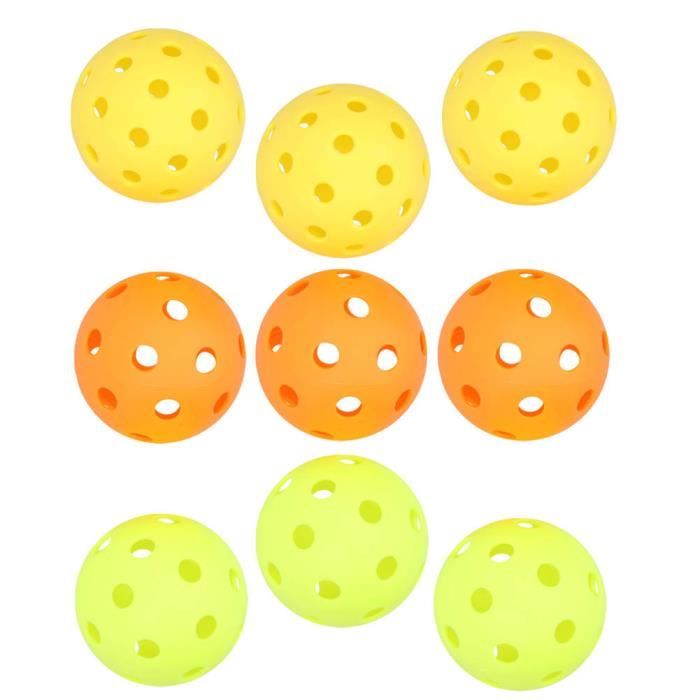 OZO Ensembles De Balles De Pickleball D'Intérieur - Lot De Balles Haute Performance Durables, Haute Visibilité, Rebond Constant Et Contrôle Précis