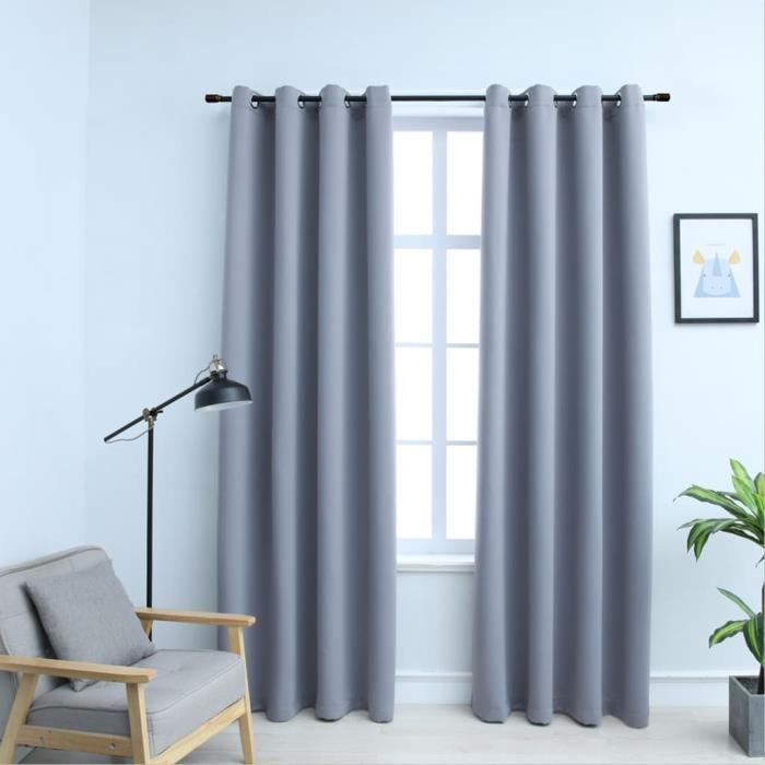 Rideau Occultant Extérieur Avec Œillets – Imperméable Et Thermique Pour Jardin, Pergola, Balcon