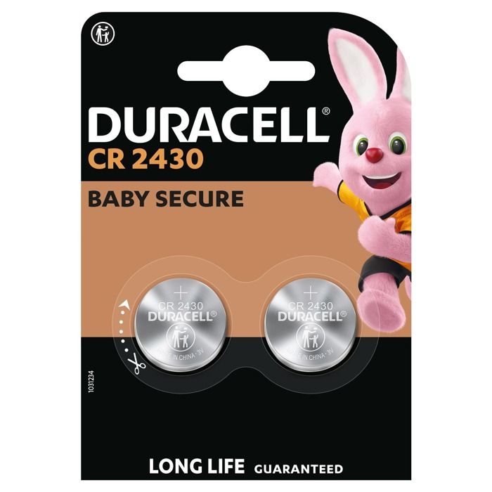 Duracell Knopfzelle CR2430 – 3,0 V, Für Elektronik, Medizinische Geräte & Mehr