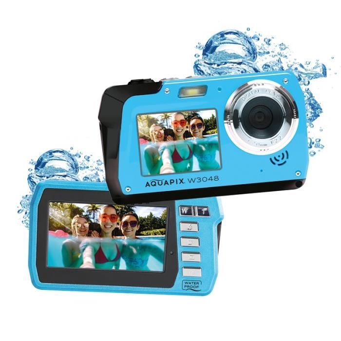 Appareil photo numérique sous-marin EASYPIX W3048 "Edge" Bleu 11 x 6,8 x 3,2 cm