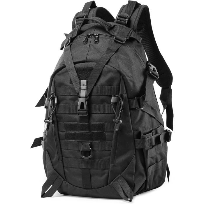 Sac à Dos Tactique 25 L - Idéal Randonnée, Camping Et Voyage - Robuste Et Spacieux