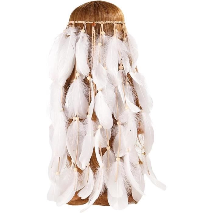 Cheveux Hippie Bandeaux Avec Plumes Gland Bohémien Bijoux Extension — free download