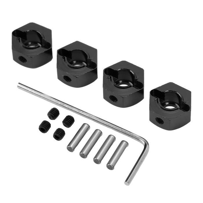 4 Adaptateurs Hexagonaux Pour Moyeu De Roue RC - Compatible SCX10, Traxxas, D90 - 1/10 échelle - 23mm - 3