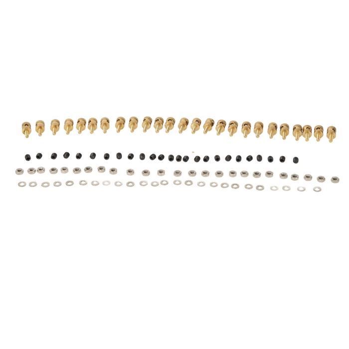 Bouchon De Liaison De Tige De Poussée, Réglage Rapide, Modèle RC, Bouchon De Liaison De Tige De Poussée Avec Vis, écrous, Joints Pour Modèle De Bateau, Avion, Hélicoptère(2mm
