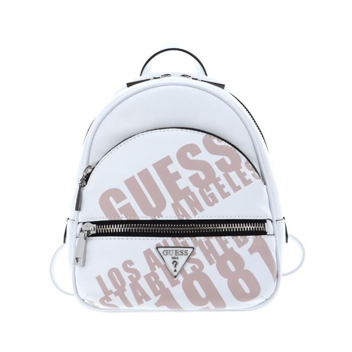 GUESS Manhattan Backpack White 134415 sac dos sac a dos