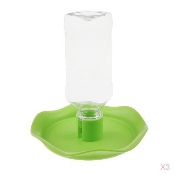 Distributeur Deau Automatique 3 Pièces pour Tortue Reptile pour Animaux de Compagnie