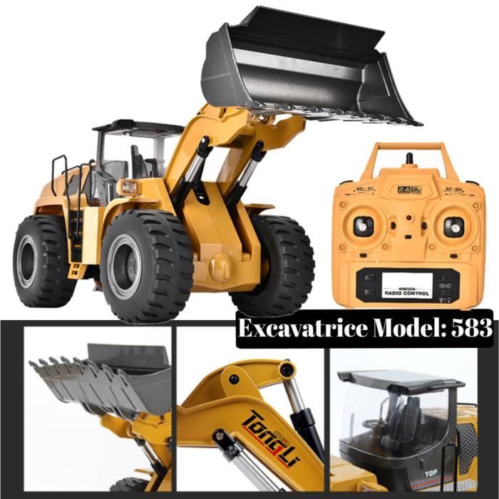 Costway Excavatrice Tracteur Jouet Pour Enfant Porteur De Quatre Pneus Vocal Avec Casque De Securite 0796914894575
