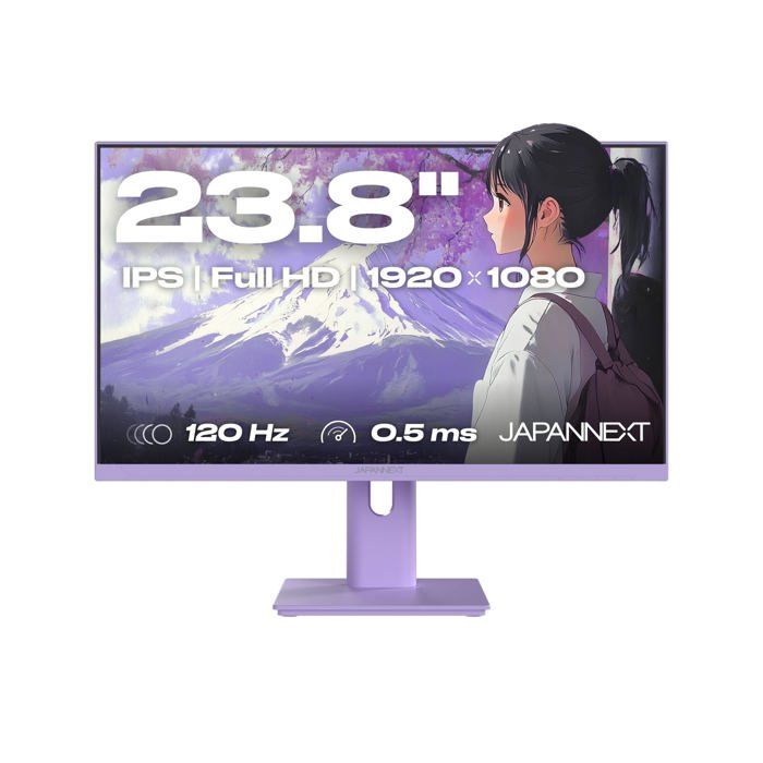 Ecran PC Gaming/bureautique  238  IPS  FHD  120Hz  Pastel violet