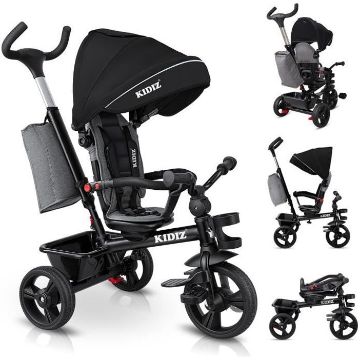 KIDIZ® Tricycle 5 en 1 Tricycle pour enfants noir