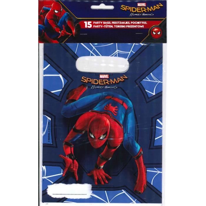 Lot 15 Sachet Surprise Bonbon Spiderman Disney Gouter Anniversaire