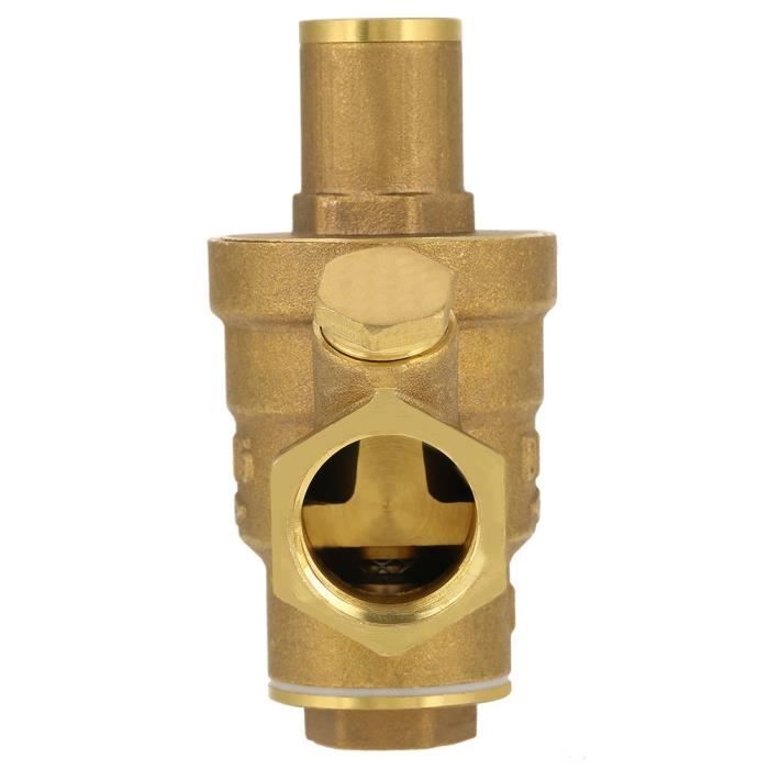 Vanne De Régulation Pression Eau 3/4" - Réglable 20-100 PSI, Pour Irrigation Goutte à Goutte, ABS