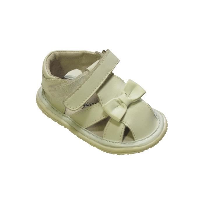 Sandales Et Nu Pieds Bebe Fille Happy Bee Taille 19 Beige Ete Beige Cdiscount