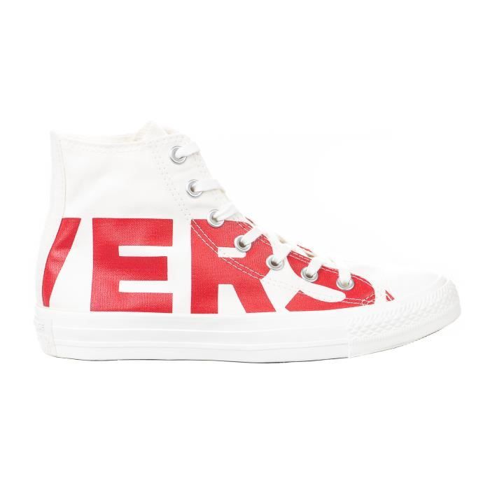 converse blanc et rouge