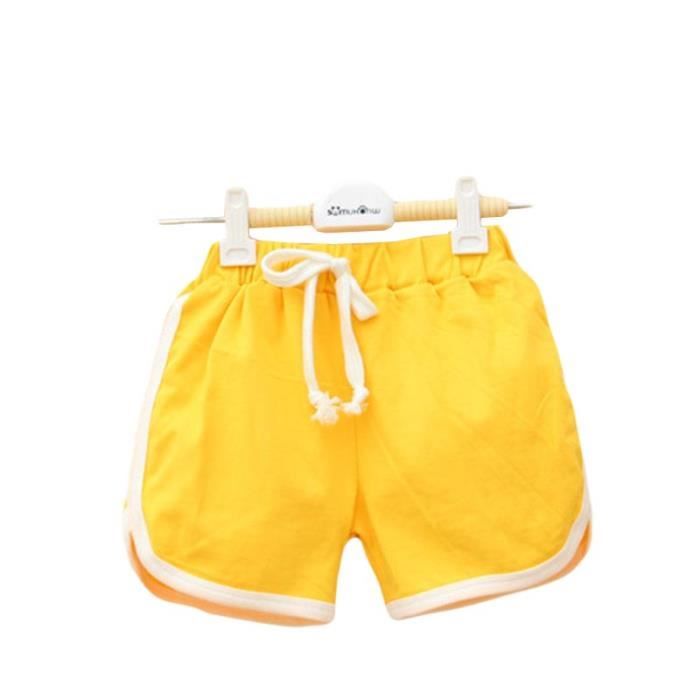 Short jaune garcon best sale