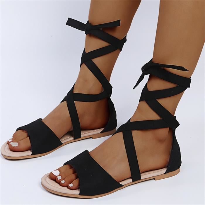 Sandale sans talon hot sale