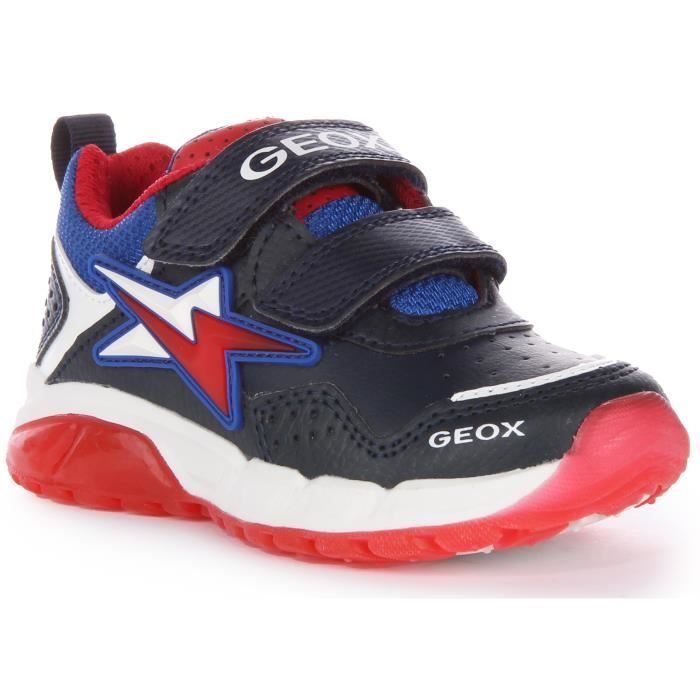 Baskets Geox J Spaziale pour enfants Marine Rouge Taille 26
