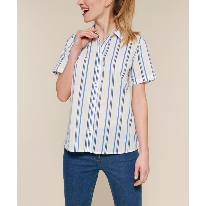 Chemise Femme Dsquared2 Boutonnée Manches Courtes Khaki - Taille S (IT 40), Neuf Sans étiquettes