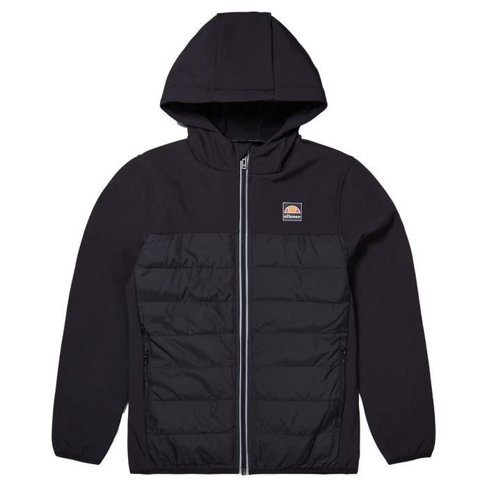 Veste ELLESSE Luthion Enfant Garcon Noir Resistant a l eau Multiples poches Black Cdiscount Pret a Porter