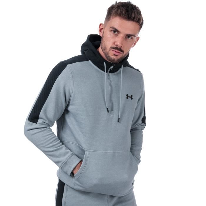 Sweat Under Armour 1 2 Microthread Gris Homme Marque UNDER ARMOUR Type de Produit Sweat Manches longues Gris Cdiscount Pret a Porter